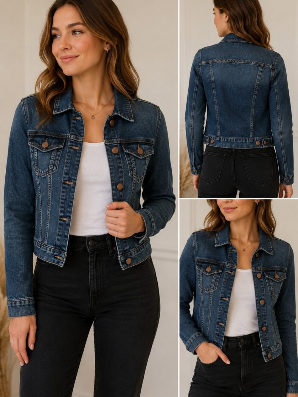 Women's/girls Dark Blue Denim Jacket